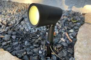 Eufy Outdoor Spotlights E10 review: A pop of color for the garden