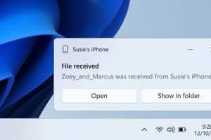 Sending files from iPhone to Windows just got a lot faster and easier