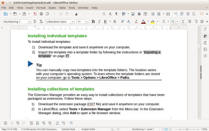 libreoffice writer